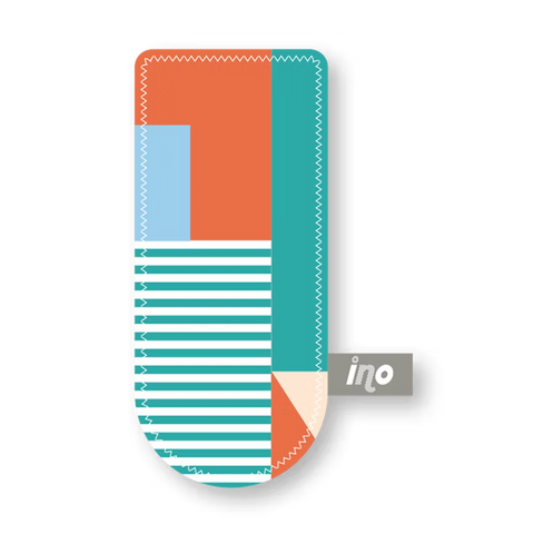 Get the Pong's "Let's Geo" pouch securely holds masks. Featuring a versatile snap band, waterproof Tyvek shell, antimicrobial lining, and integrated sanitizer dispenser.