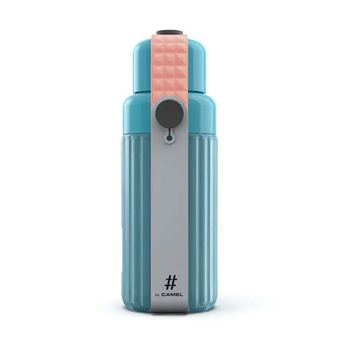 CAMEL SPLASH 50 Ceramic Blue BPA-free water bottle, leakproof wide mouth, dishwasher safe 3-piece assembly