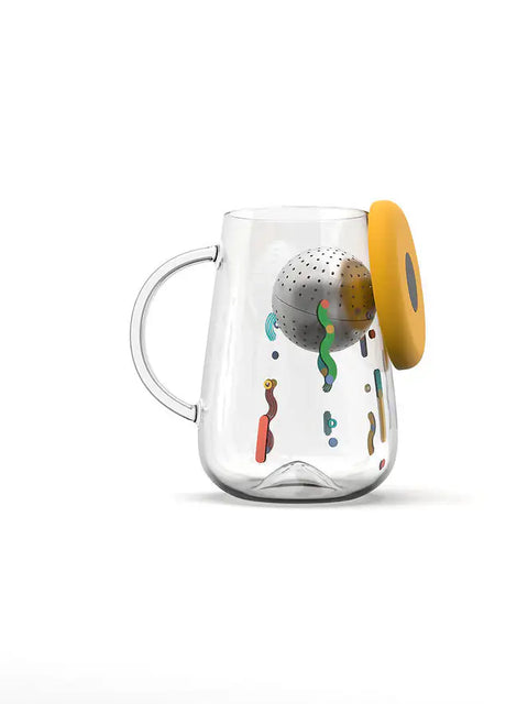 OHTEAVOR Hand-Blown Borosilicate Glass Mug | Heat-Resistant Clear Glass Cup for Tea, Enhances Aroma