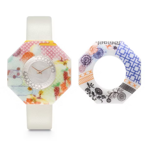 Ceramic Watch (Beige Colour Strap)