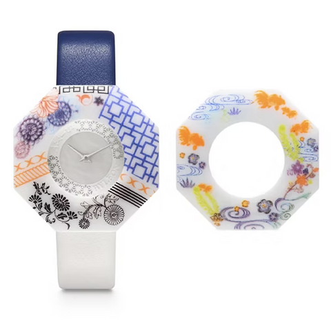 Ceramic Watch (Blue Colour Strap)