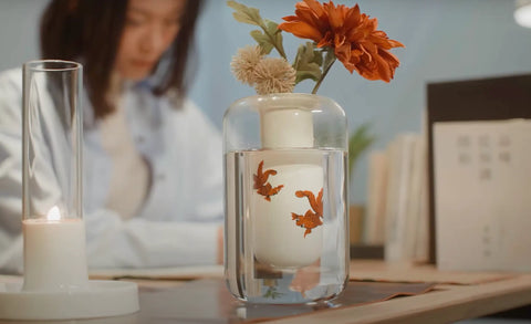 Stylish home decor with the TUNG HING x YUET TUNG POND VASE by Get the Pong.