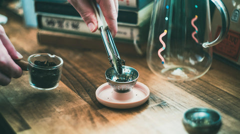 Get the Pong OhTeavor Teacup Magnetic Tea Infuser that Adjust for Your Taste with raised stainless steel infuser.