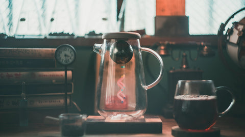 Get the Pong OhTeavor Teacup Magnetic Tea Infuser that Adjust for Your Taste with raised stainless steel infuser.