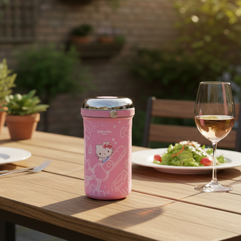 Get The Pong's limited Hello Kitty x Camel 1L food jar with 700ml glass container.