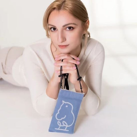 Get The Pong's Chicks Seamless Pouch Strap Warmer in Blue