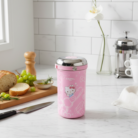 Get The Pong's limited Hello Kitty x Camel 1L food jar with 700ml glass container.