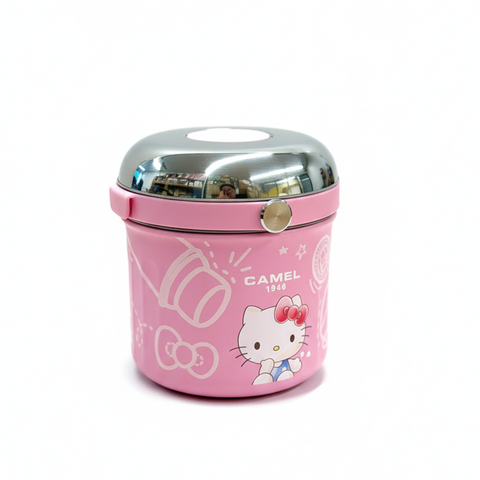 Get The Pong's limited pink Hello Kitty x Camel 0.5L food jar with 300ml glass.