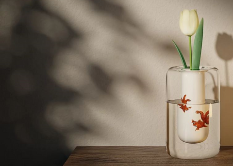 Stylish home decor with the TUNG HING x YUET TUNG POND VASE by Get the Pong.